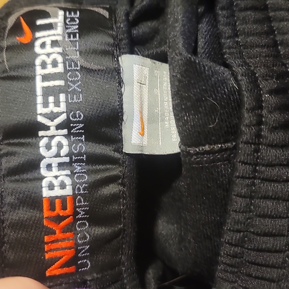 Nike vintage travis scott Black white stripe basketball zip ankle track pants L - Picture 3 of 8